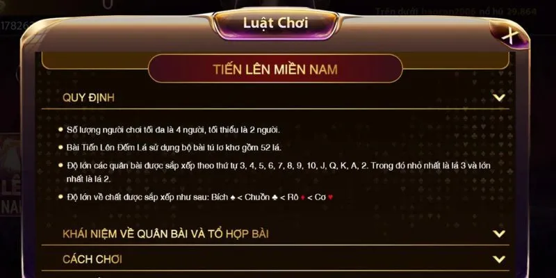 Hội viên mới cần nắm rõ cách chơi tiến lên miền nam